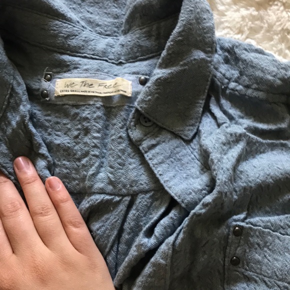 Free People Textured button down over shirt - Picture 1 of 3
